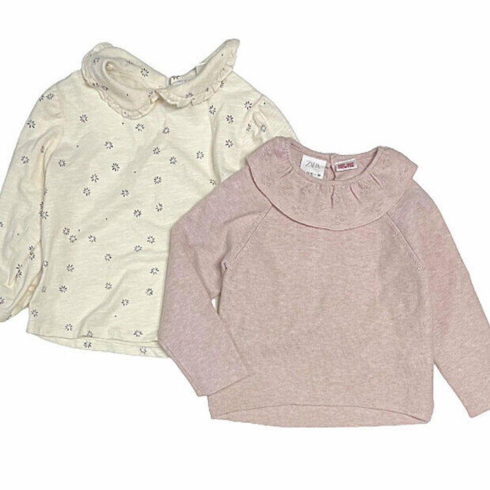 BNWT Zara Girls Long Sleeve Top Sweater Bundle